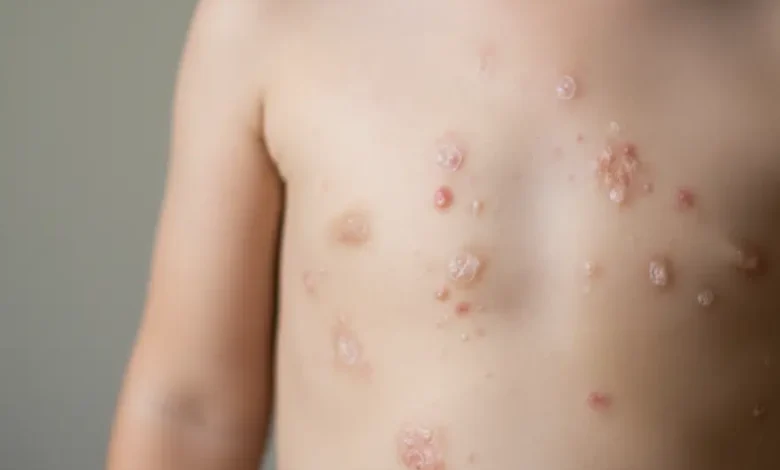 شكل الجدرى المائى