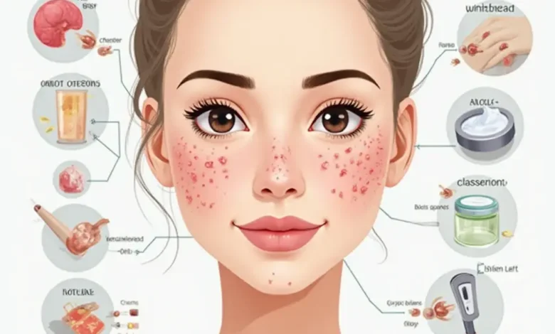 علاج الحبوب في الوجه