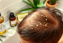 علاج القشرة الملتصقة بفروة الرأس