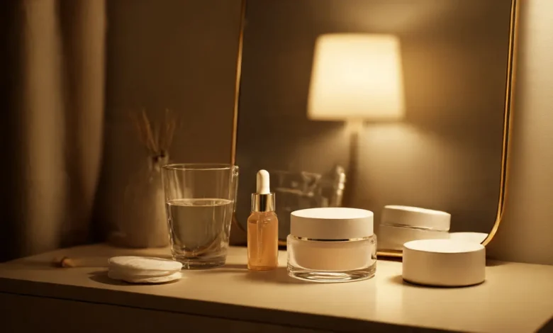 روتين العناية الليلية بالبشرة