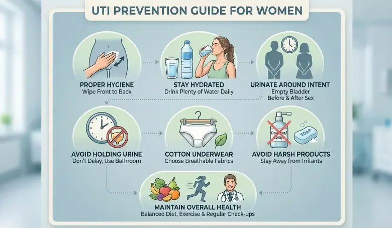 كيفية الوقاية من التهابات المسالك البولية عند النساء