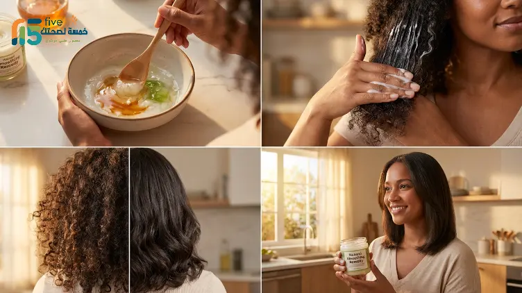 وصفات منزلية لتنعيم الشعر الخشن والمجعد بنتائج سريعة وآمنة في البيت